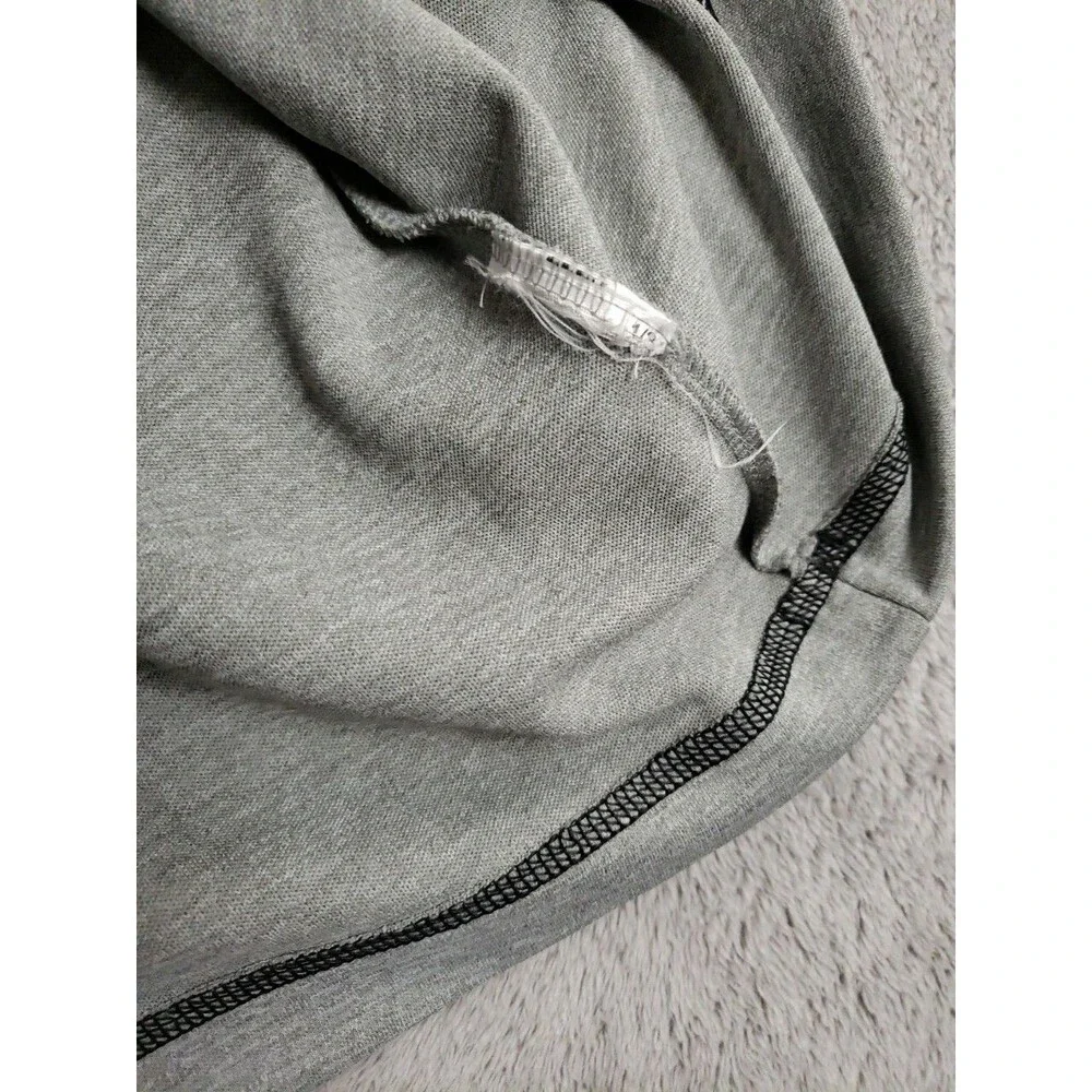 Adidas Golf Pullover Shirt 1/4 ZIP Mens Size L Performance Polyester Gray